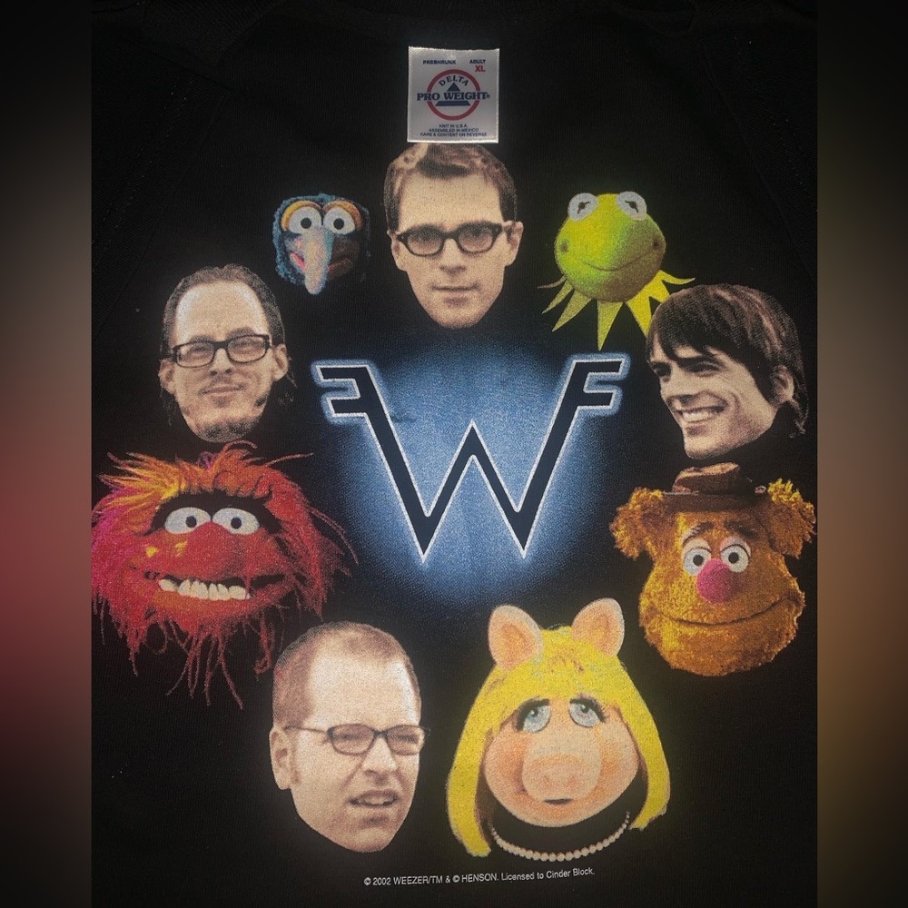 NEVER WORN Weezer Muppets 2002 Jim Henson Size Xl GRAIL